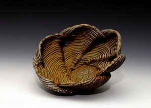 Wood and salt fired stoneware galena illinois coil built ceramic clay sculpture made by Erik Hubert Gellert Eric art 3-d printed 3d print robot handmade